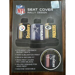 New England Patriots‎ NFL Seat Cover Rally Design (1) Team Logo NEW